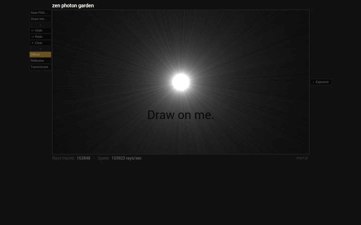 Zen Photon Garden website homepage screenshot