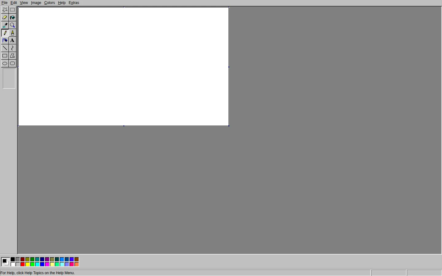 JS Paint website homepage screenshot