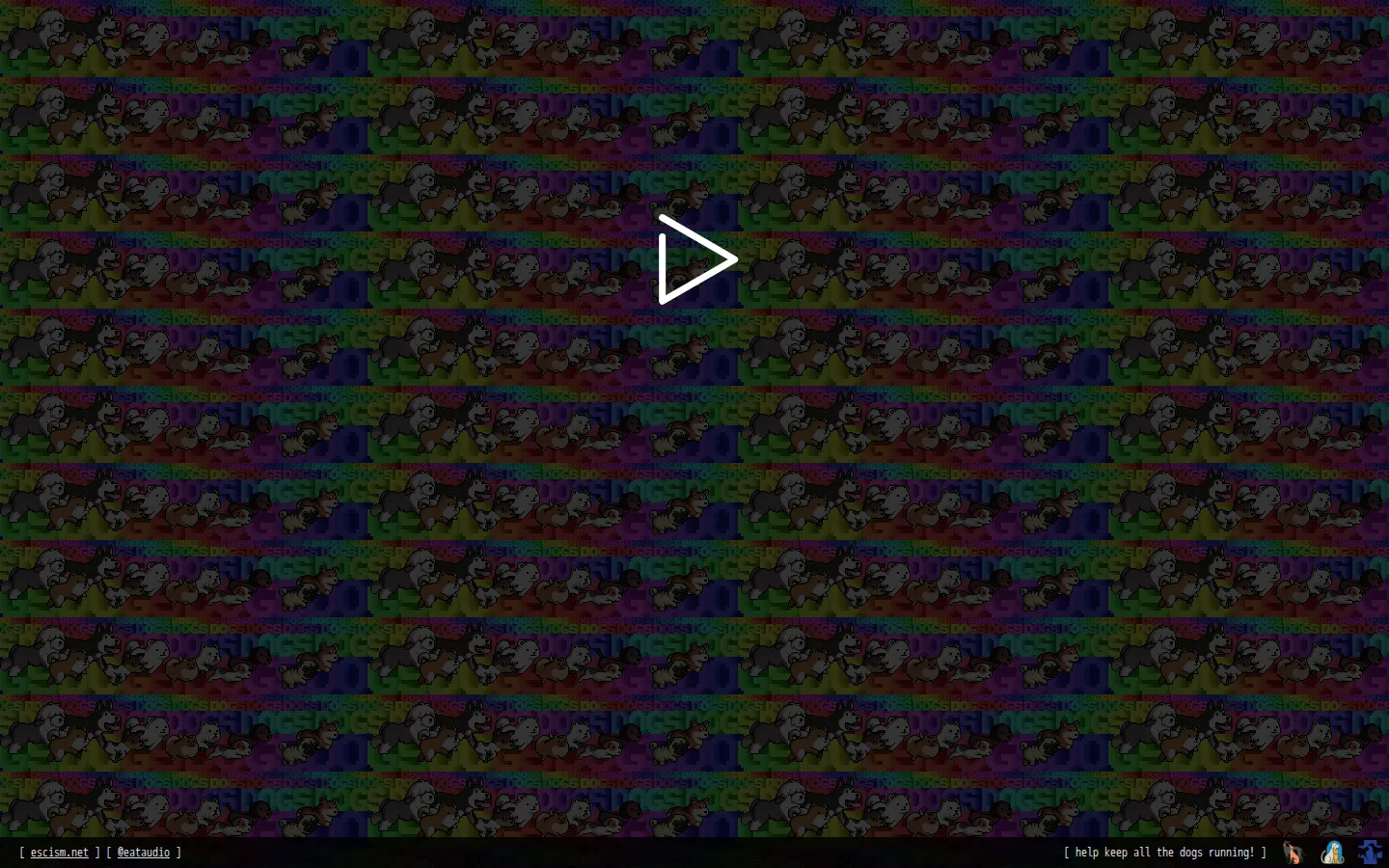 OMFGDOGS website homepage screenshot