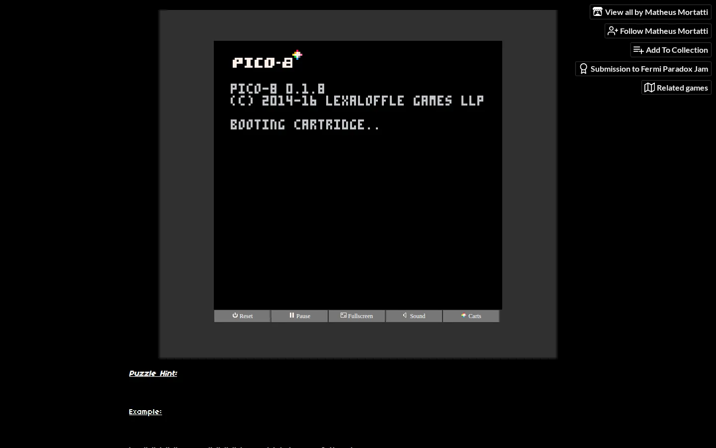 Pico Paradox website homepage screenshot