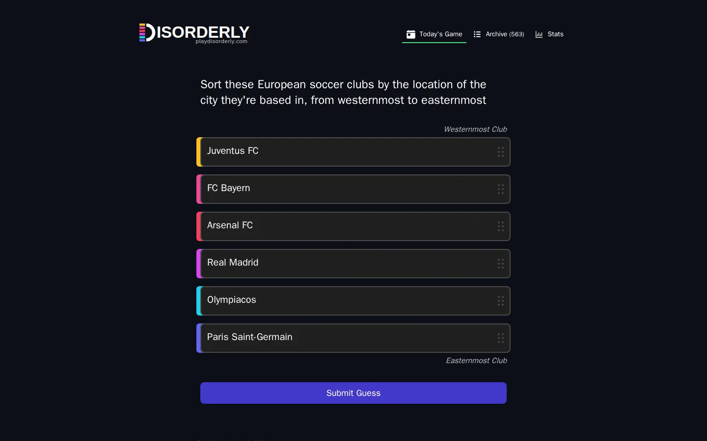 Disorderly website homepage screenshot