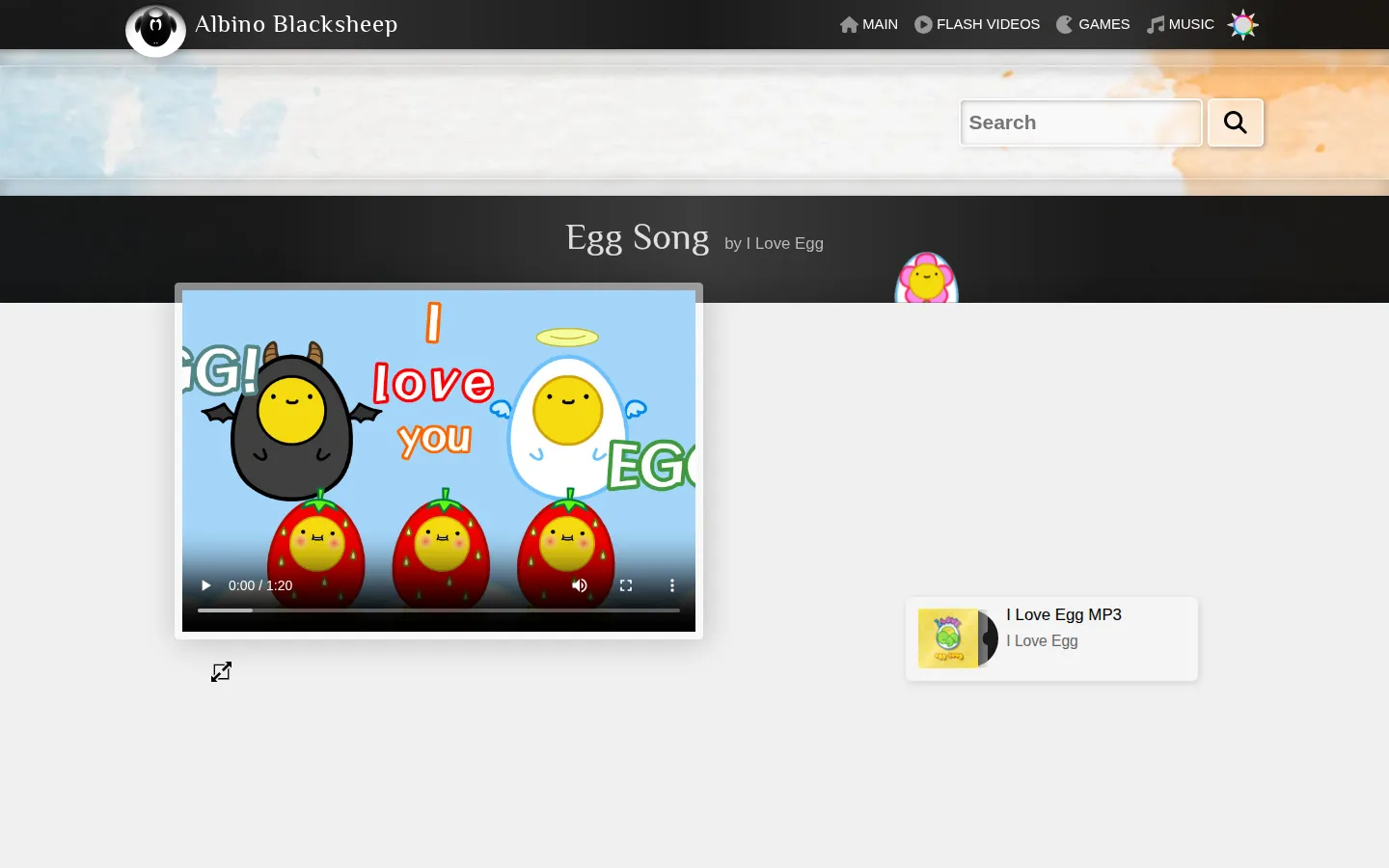 Egg website homepage screenshot