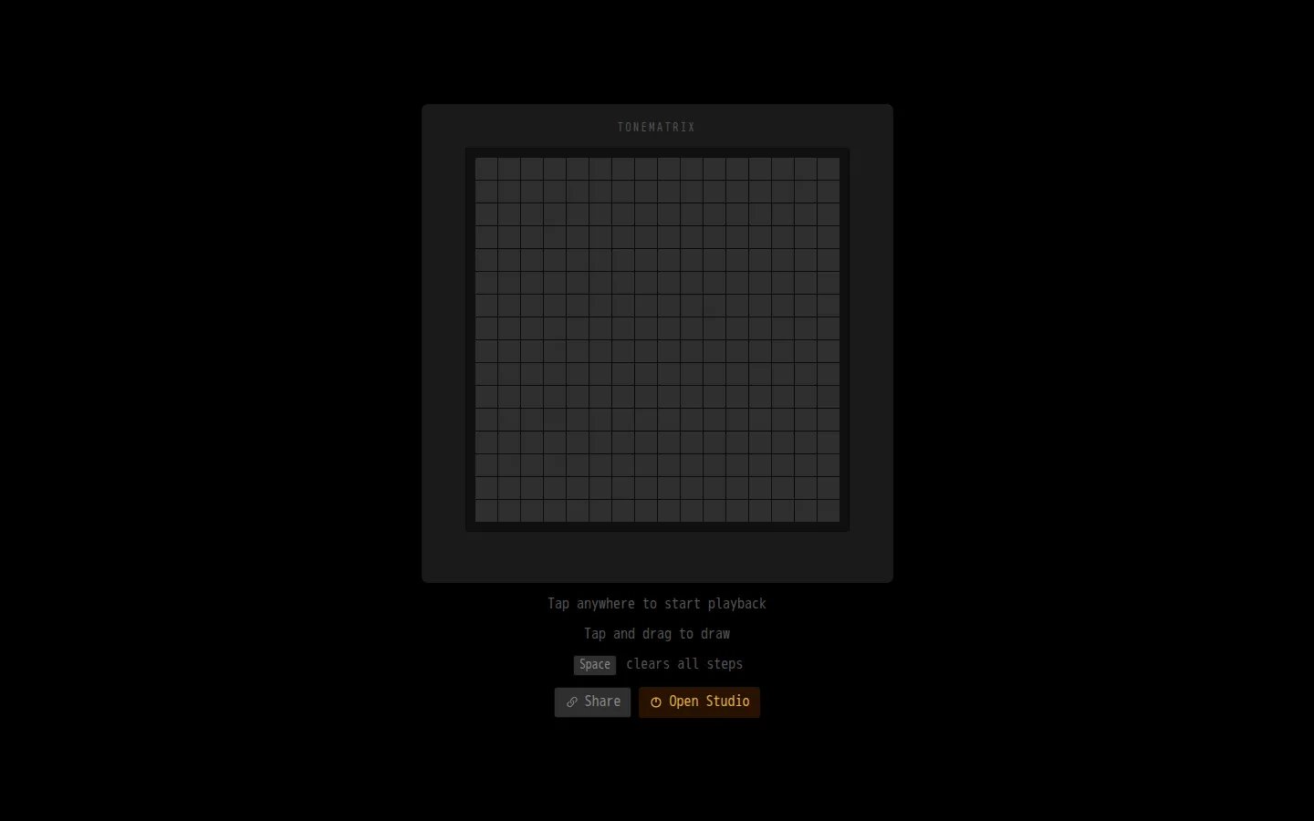 Tonematrix website homepage screenshot