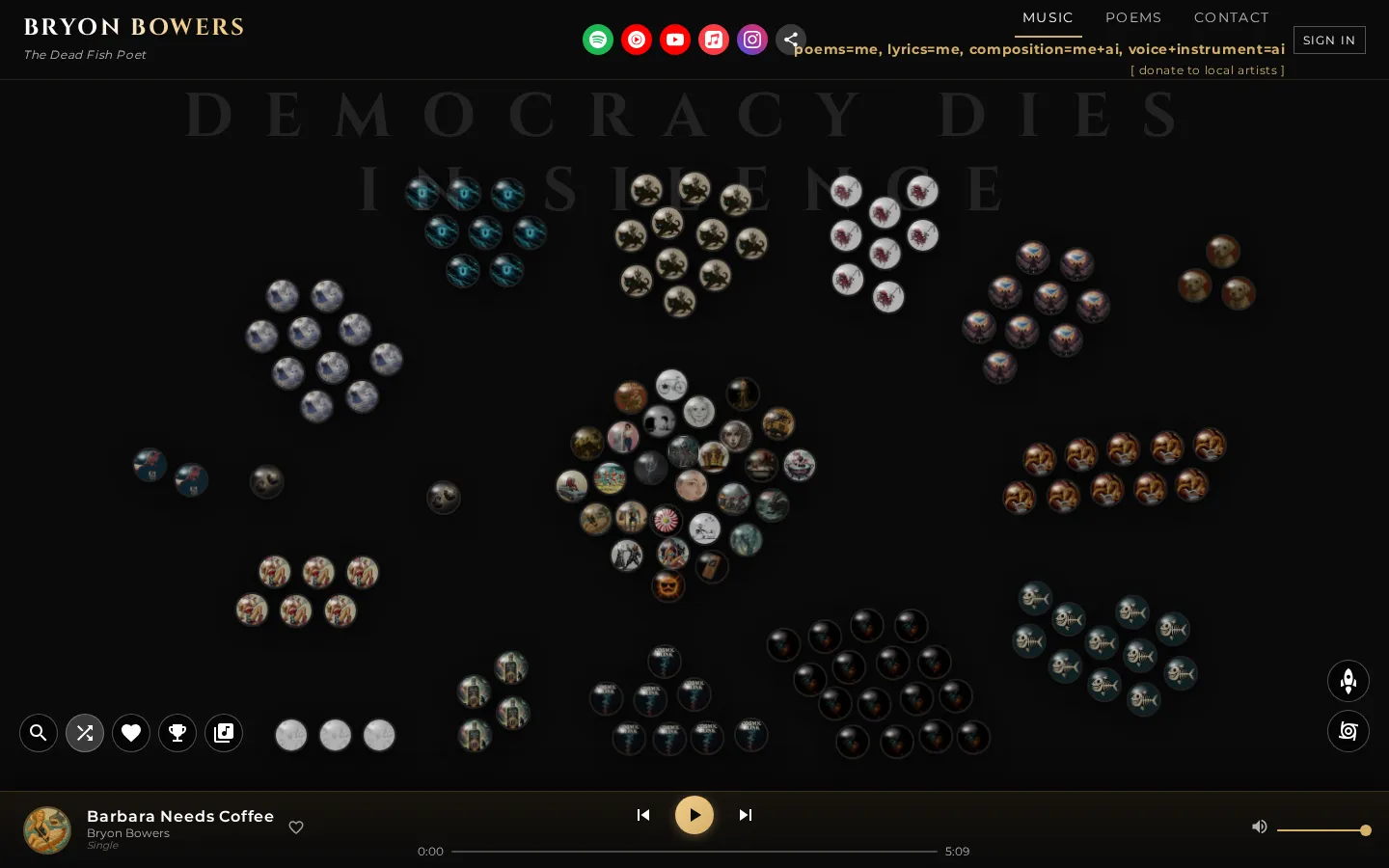 thedeadfishpoet.com website homepage screenshot