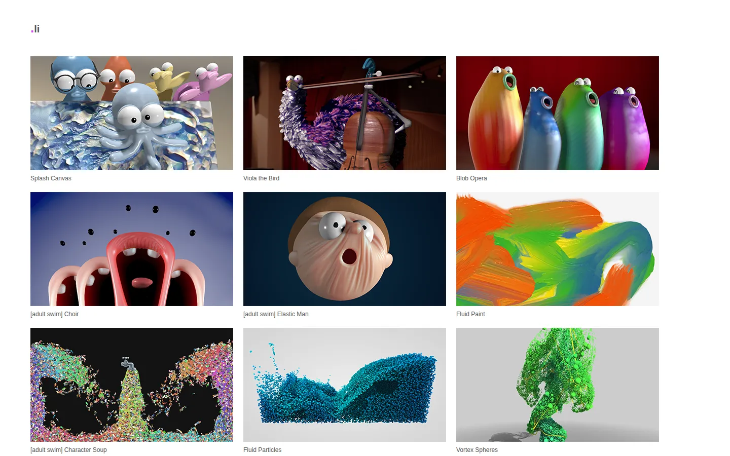 David.li Web Toys website homepage screenshot