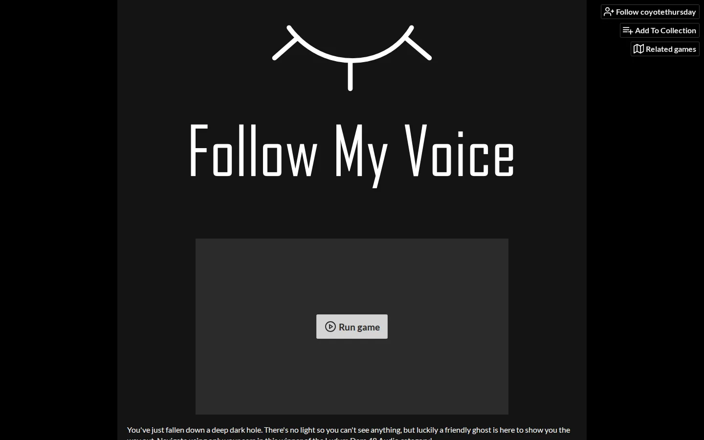 Follow My Voice website homepage screenshot