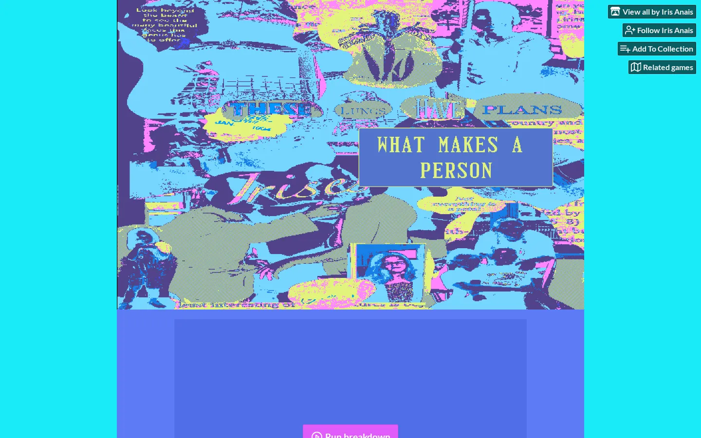 What Makes A Person website homepage screenshot