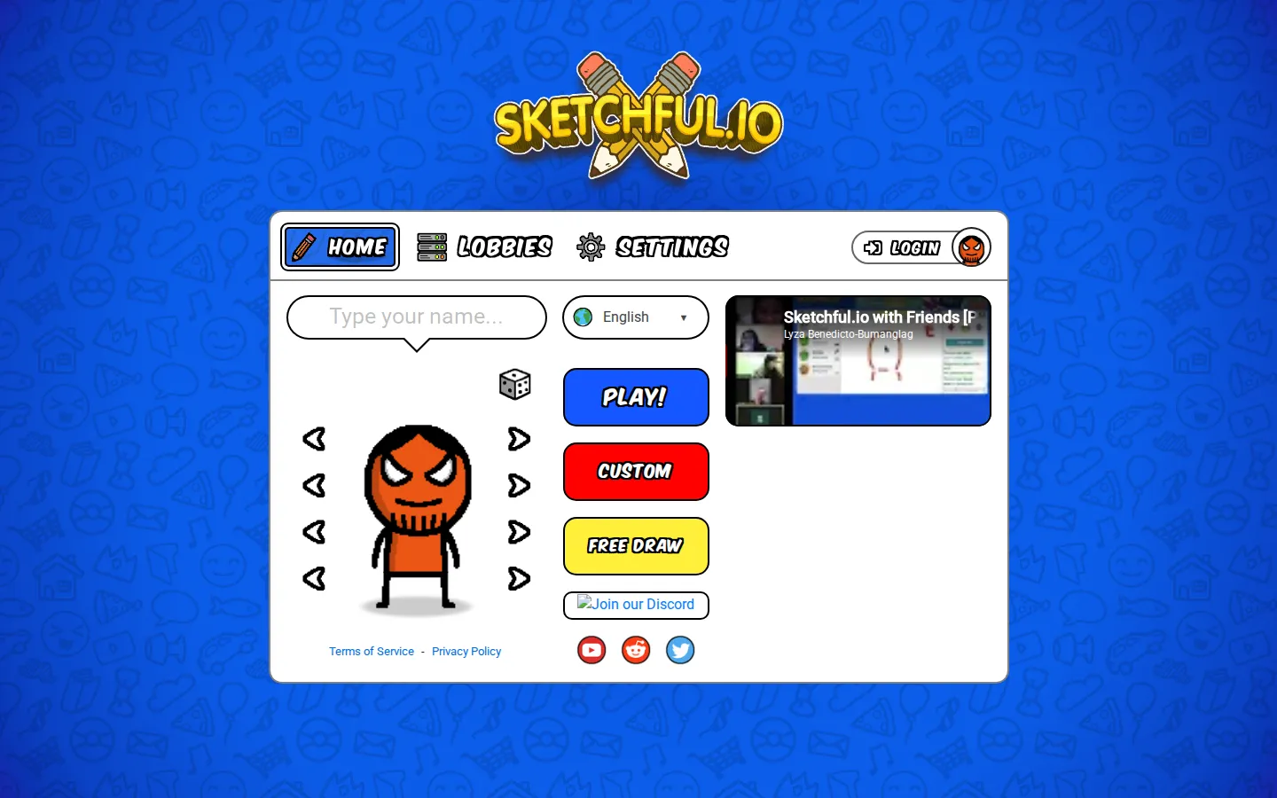 Sketchful.io website homepage screenshot