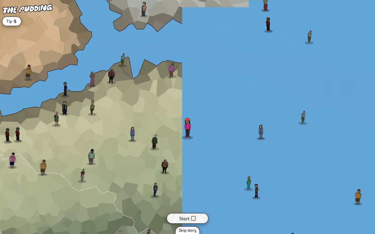 Happy Map website homepage screenshot