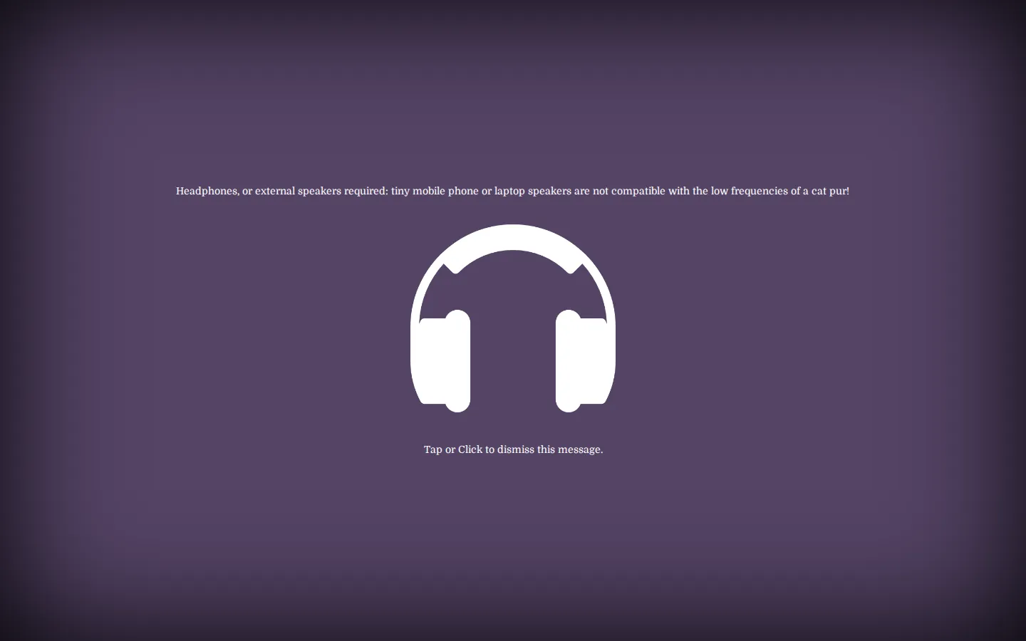 Purrli (Cat Purr Gen) website homepage screenshot