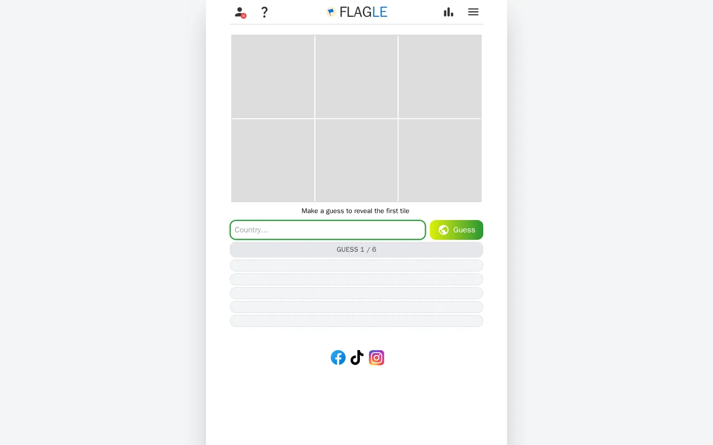 Flagle website homepage screenshot