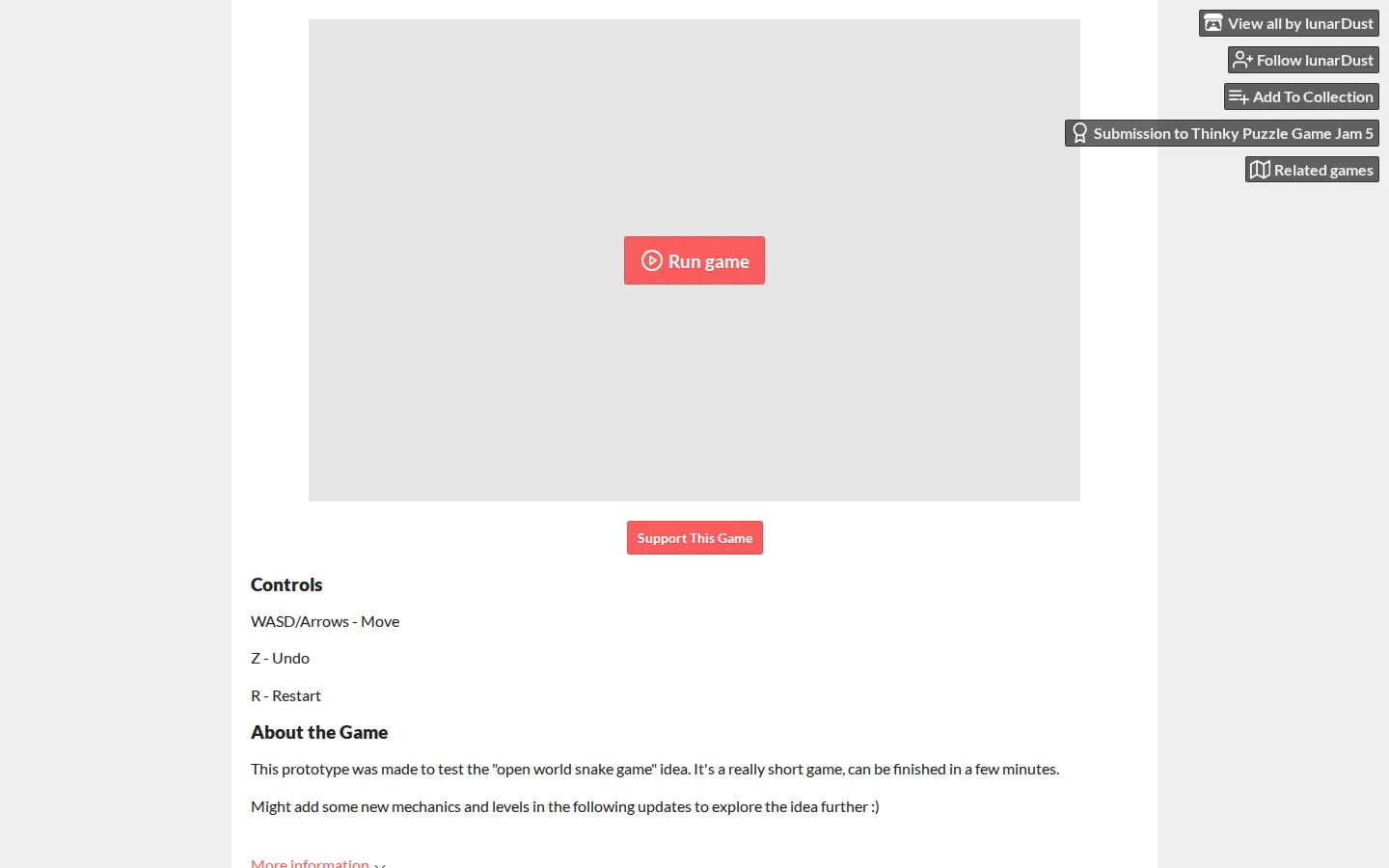 A Snake Expedition website homepage screenshot