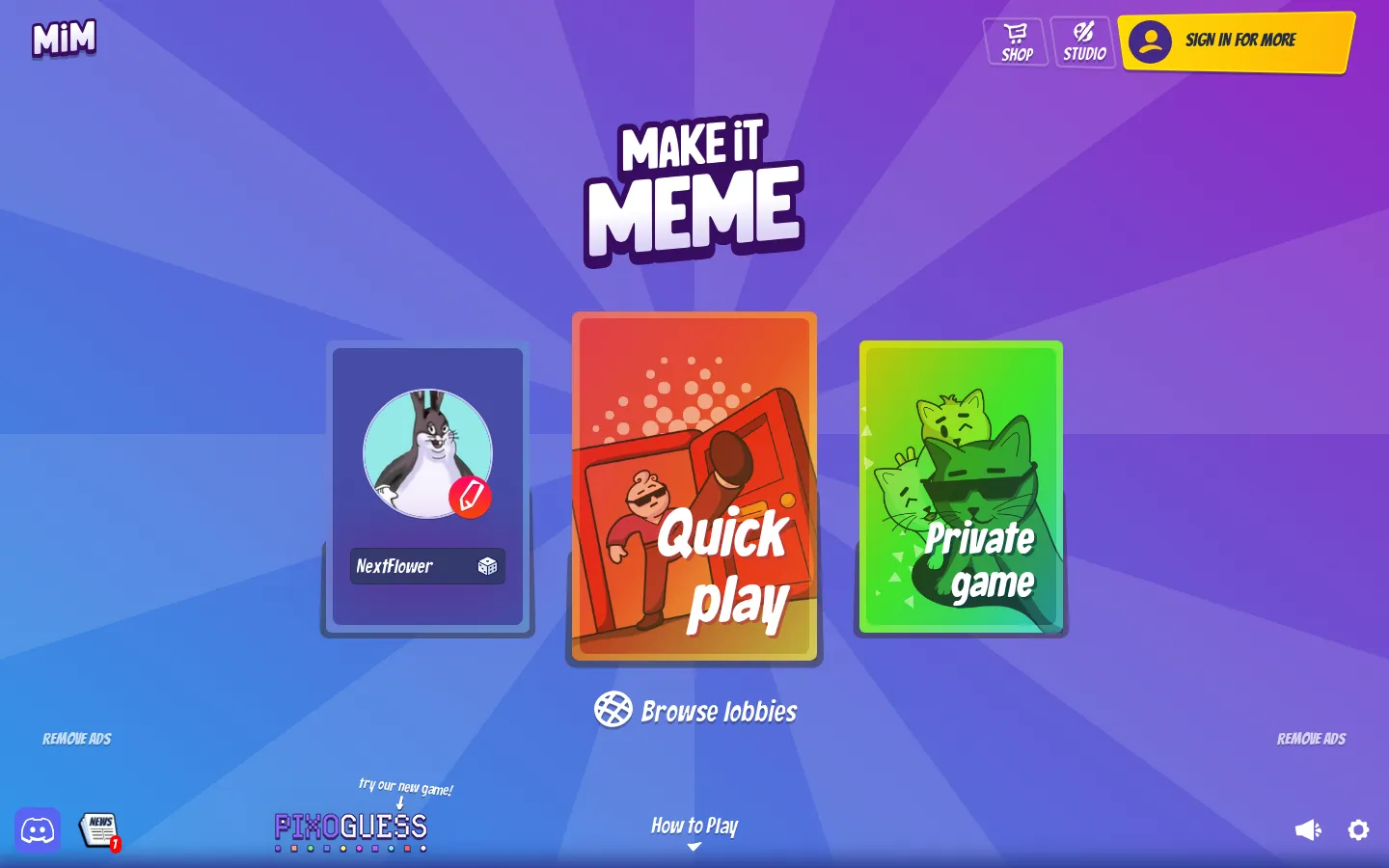 Make It Meme website homepage screenshot
