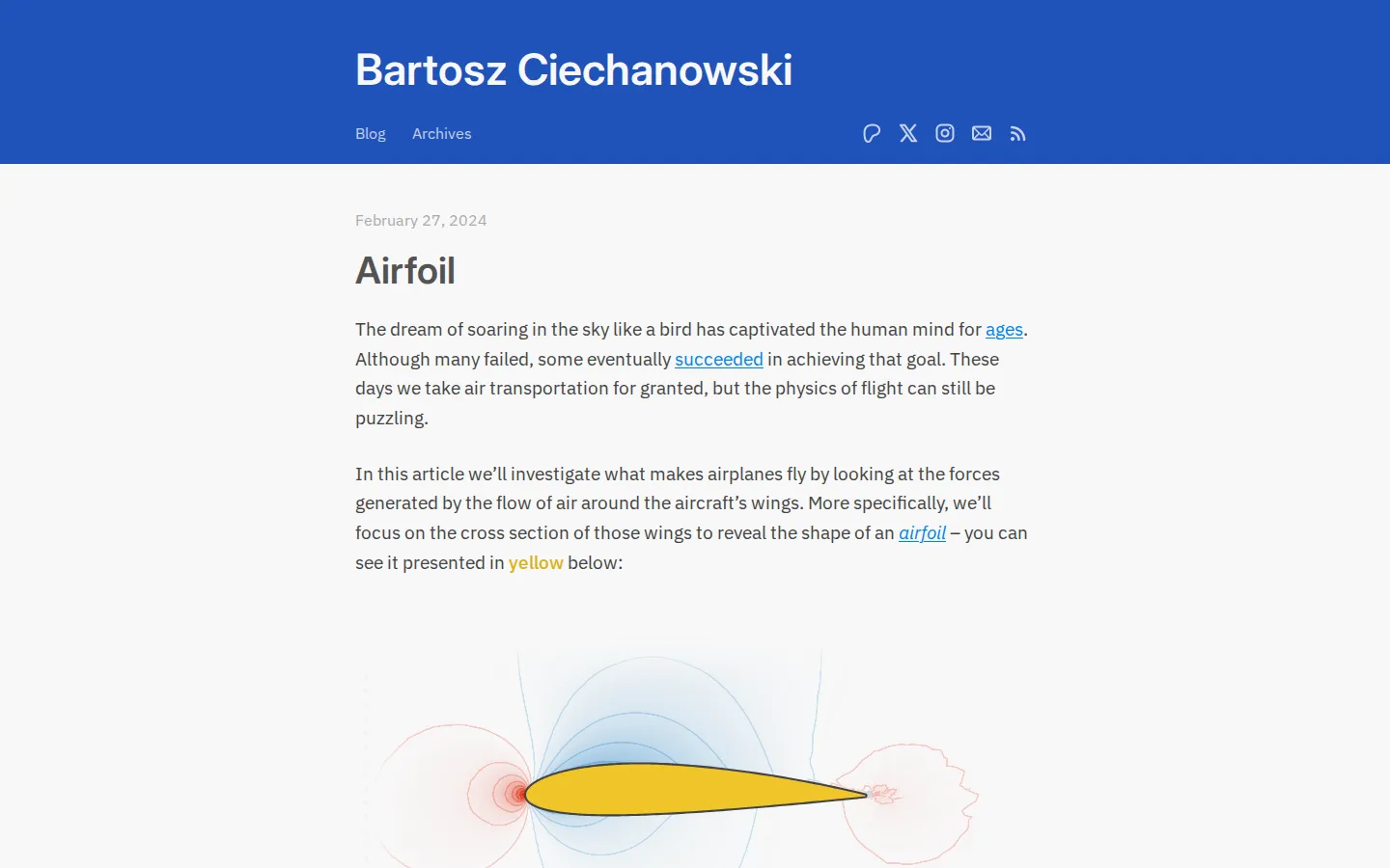 Airfoil website homepage screenshot