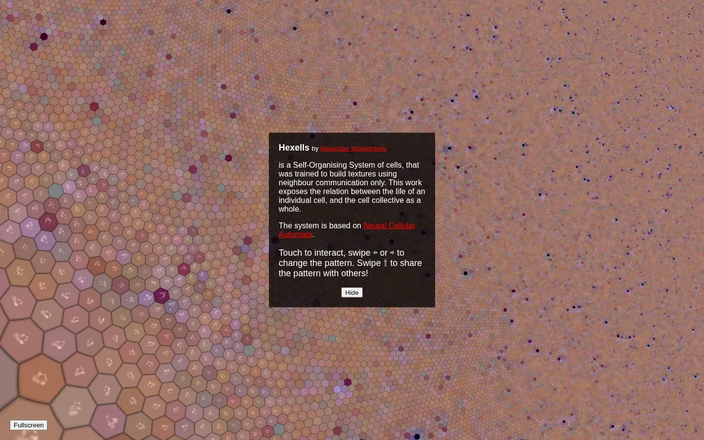Hexells website homepage screenshot
