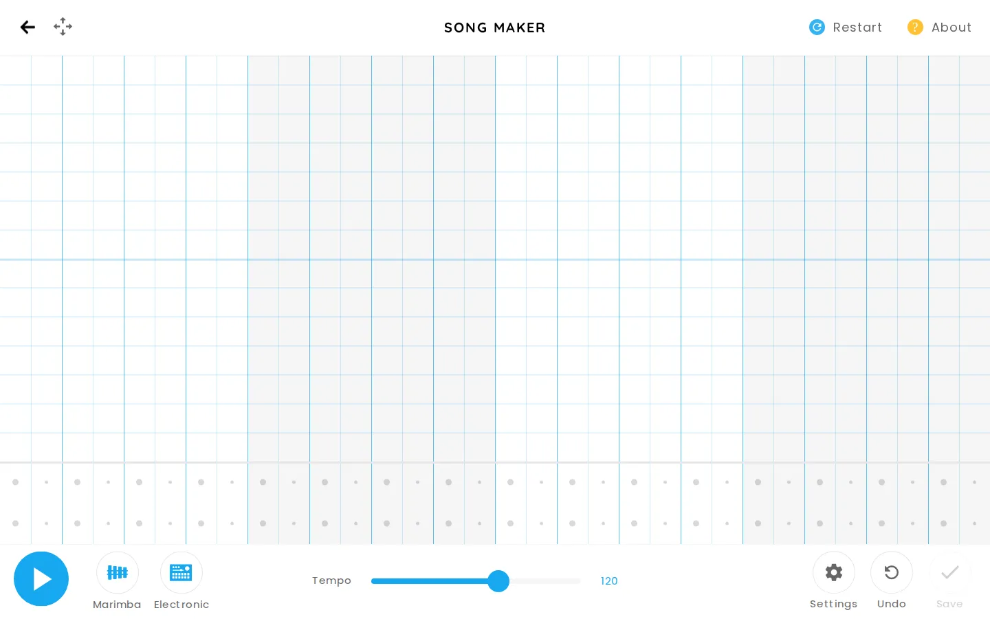Chrome Music Lab Song Maker website homepage screenshot