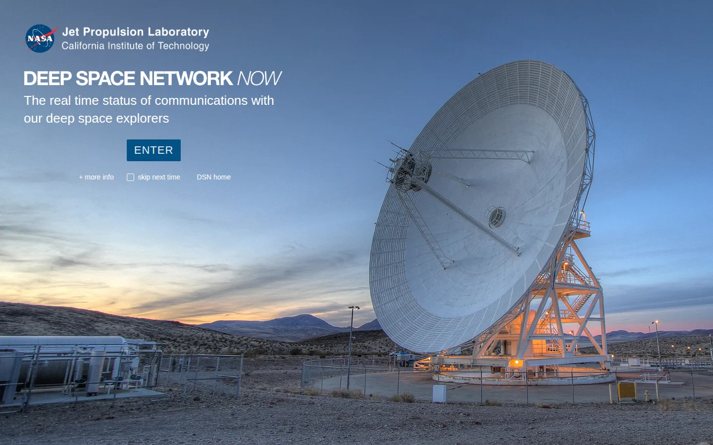 DSN Now website homepage screenshot