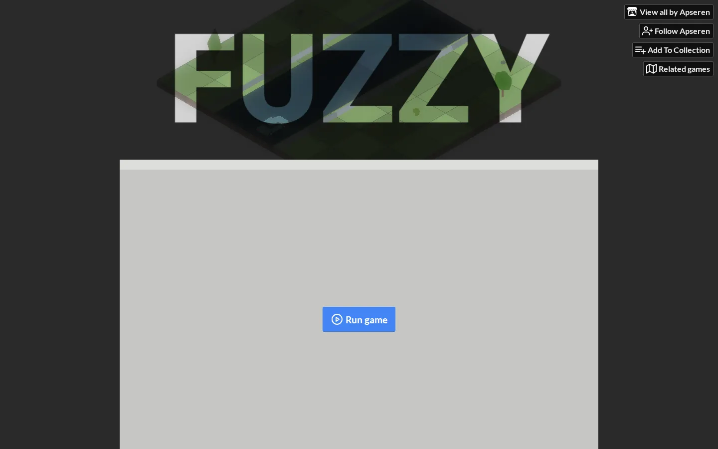 Fuzzy website homepage screenshot