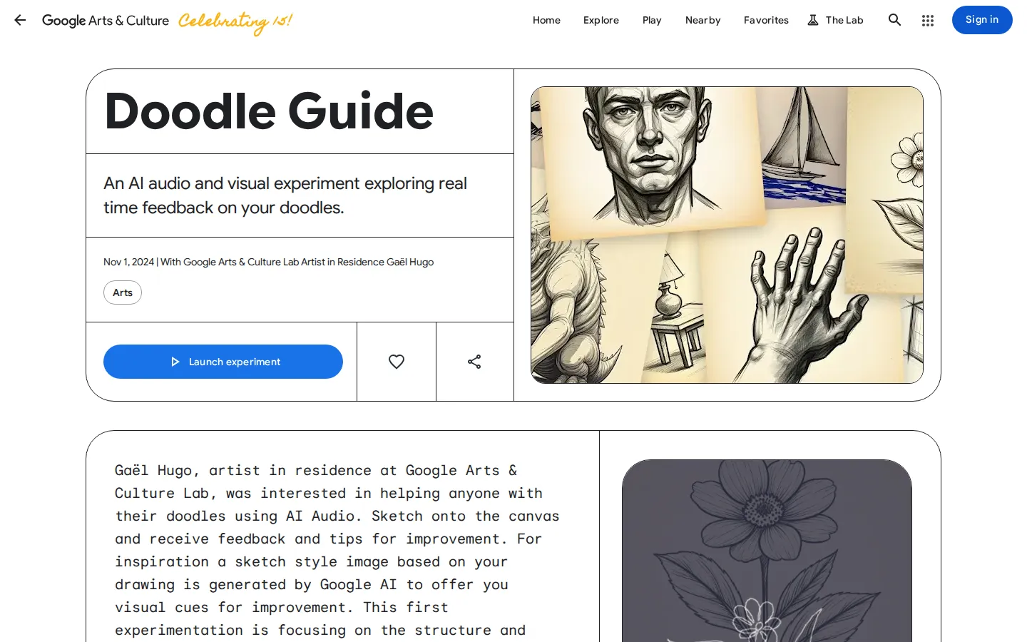 Doodle Guide website homepage screenshot