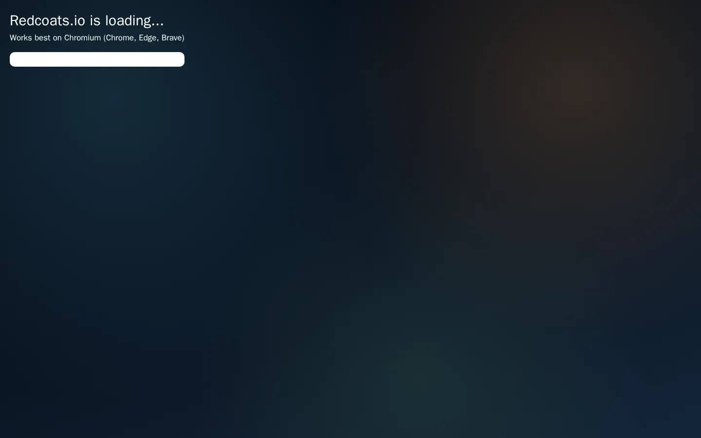 Redcoats.io website homepage screenshot