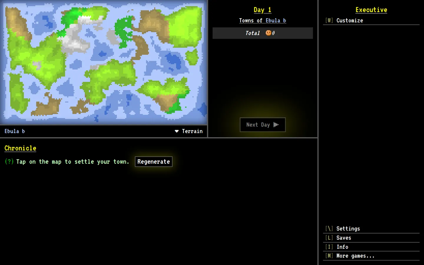 GenTown website homepage screenshot