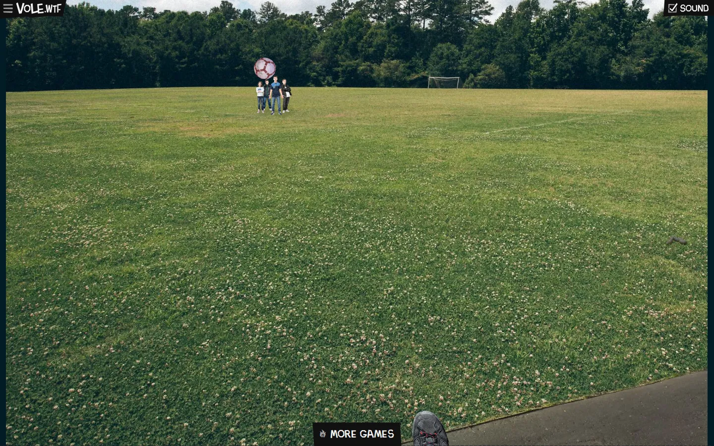 Kick the Ball Back website homepage screenshot