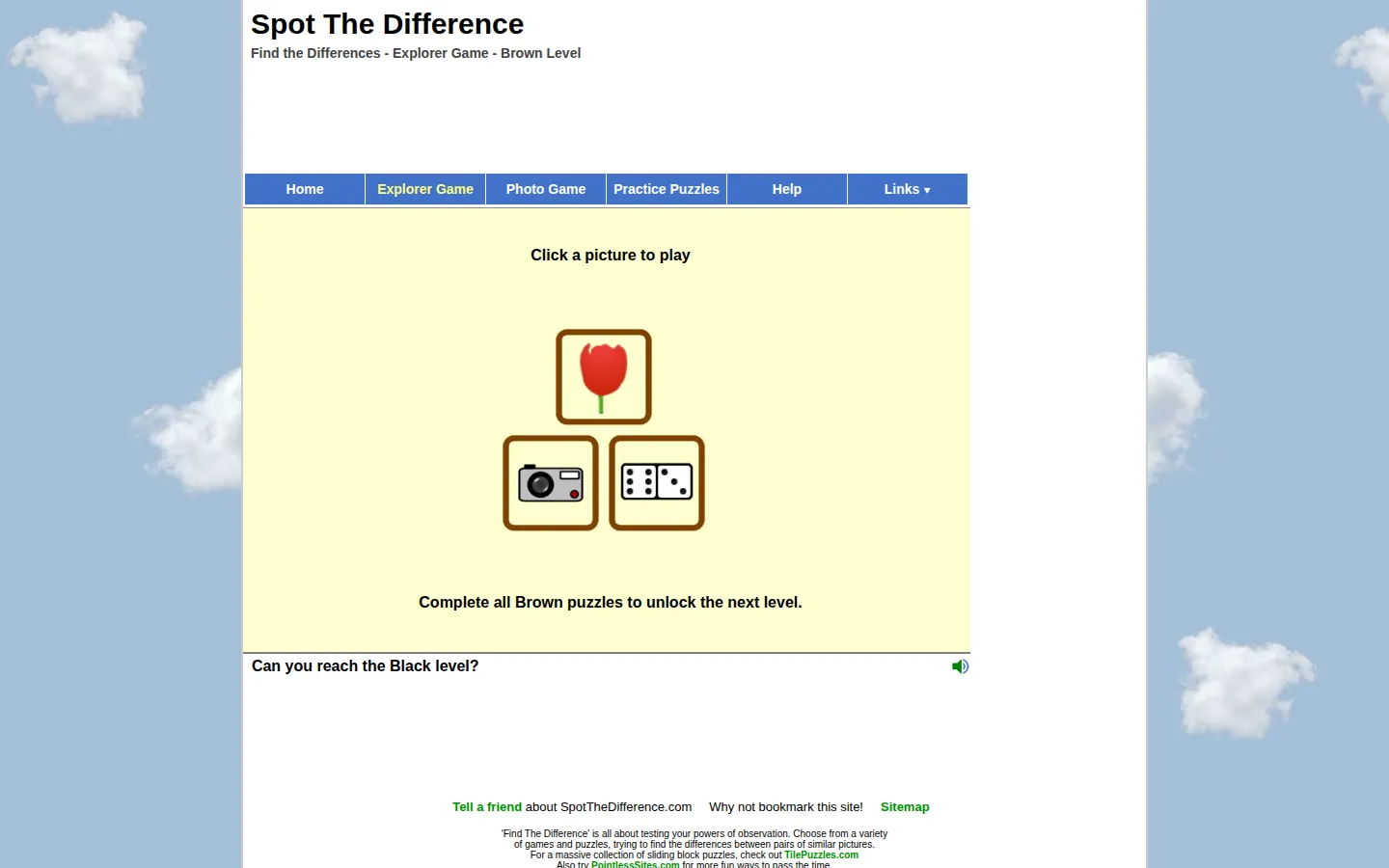 Find the Difference website homepage screenshot