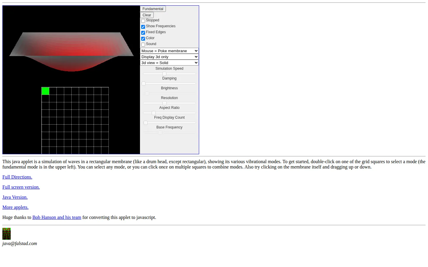 Rectangular Membrane website homepage screenshot