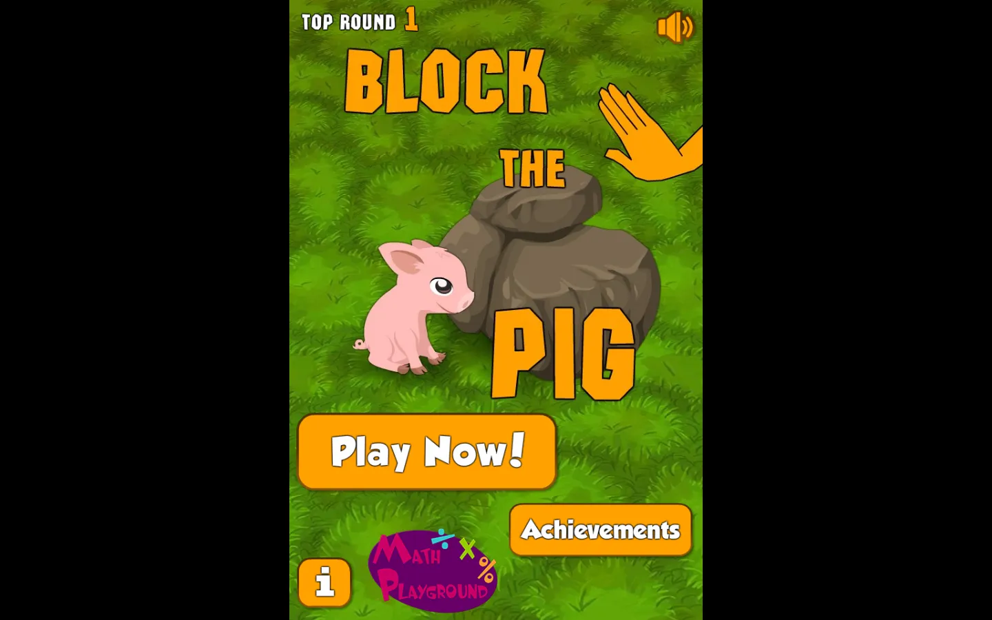 Block the pig website homepage screenshot