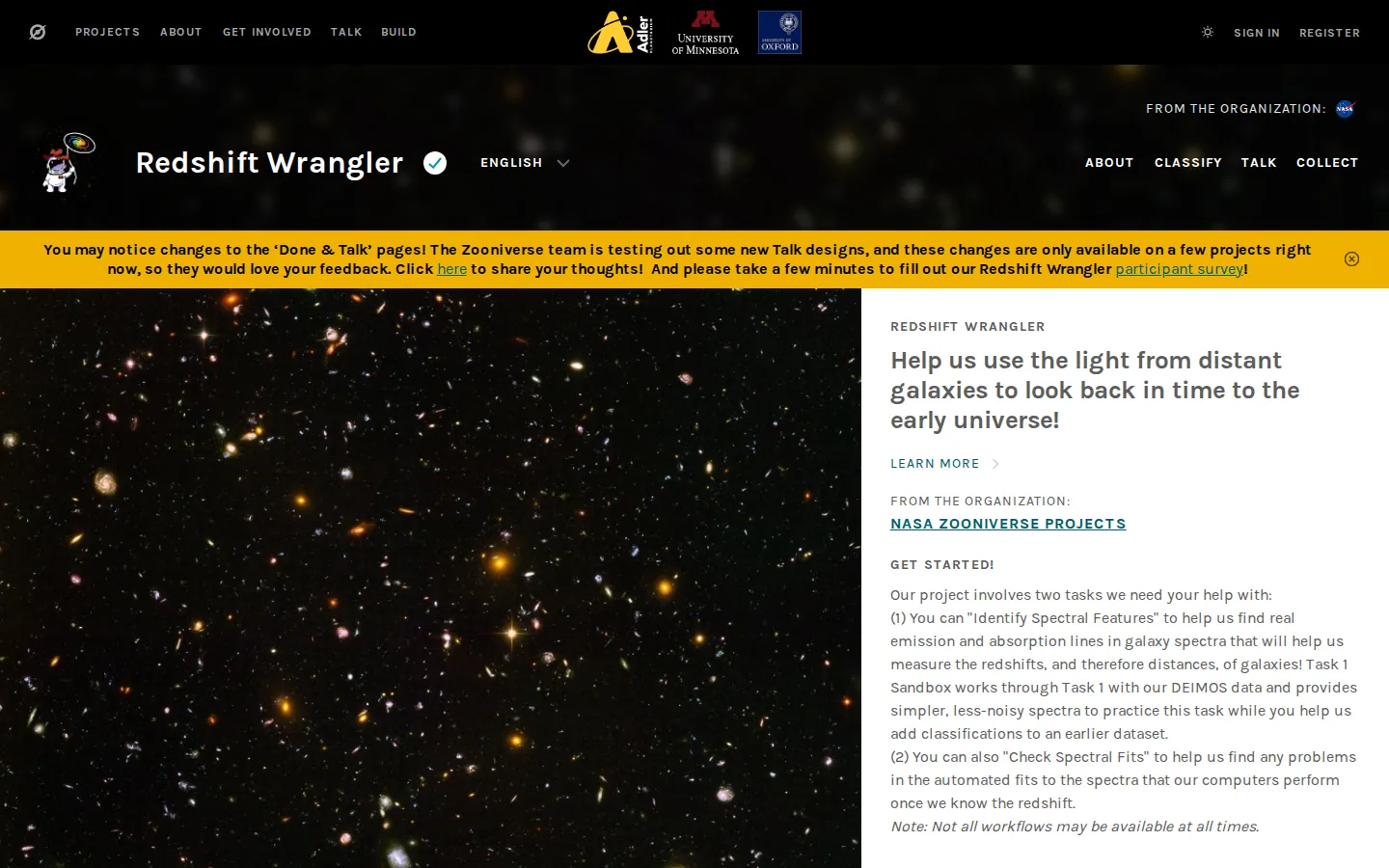 Redshift Wrangler website homepage screenshot