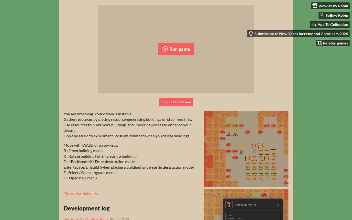 Fractured Dream website homepage screenshot