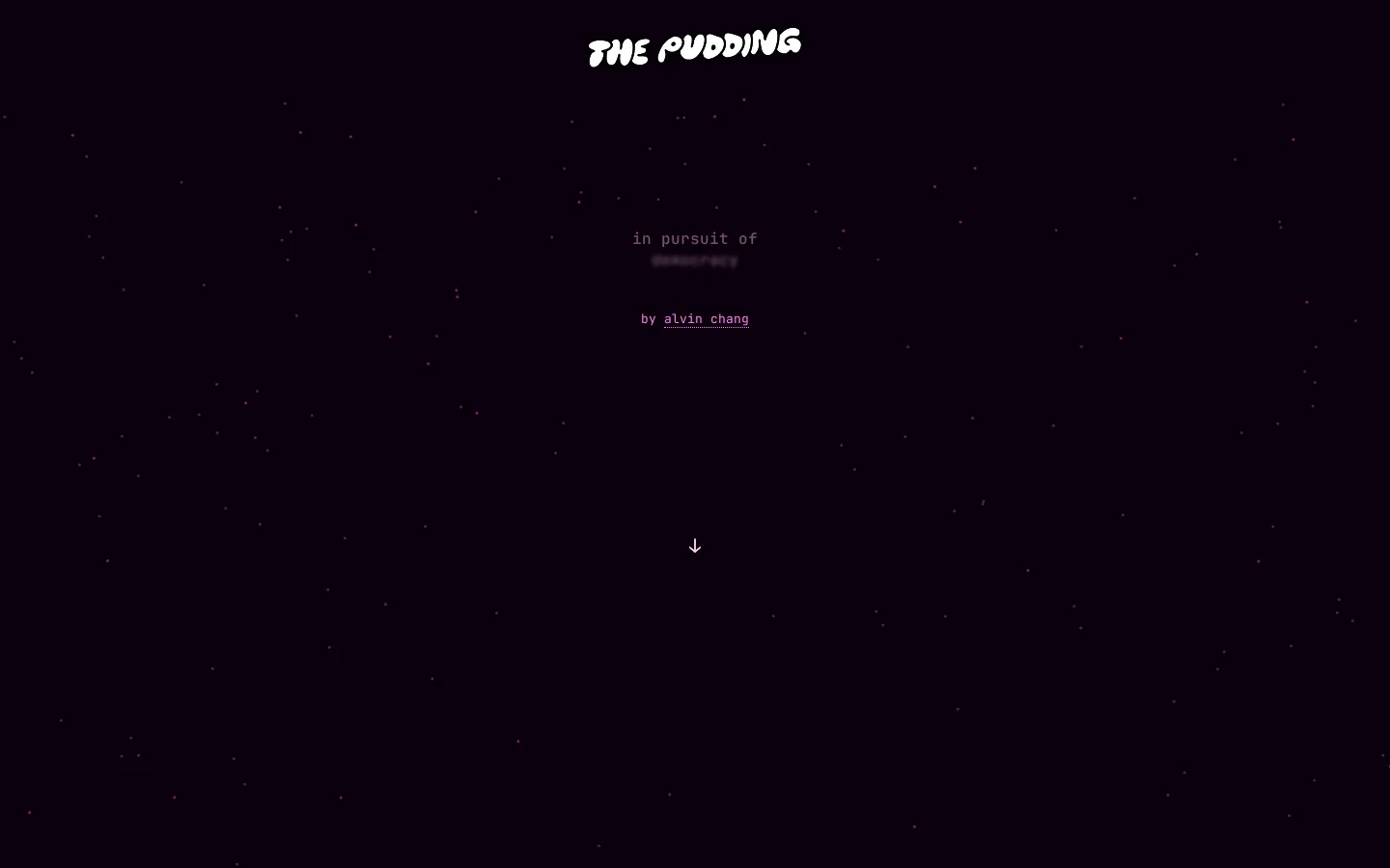 In Pursuit of Democracy website homepage screenshot