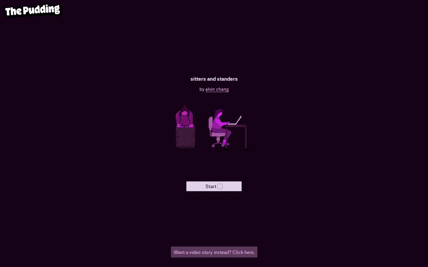 Sitters and Standers website homepage screenshot