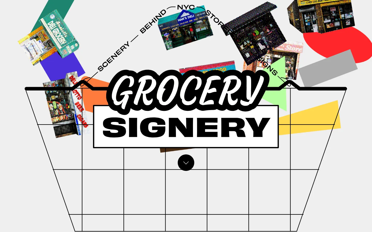 Grocery Signery website homepage screenshot
