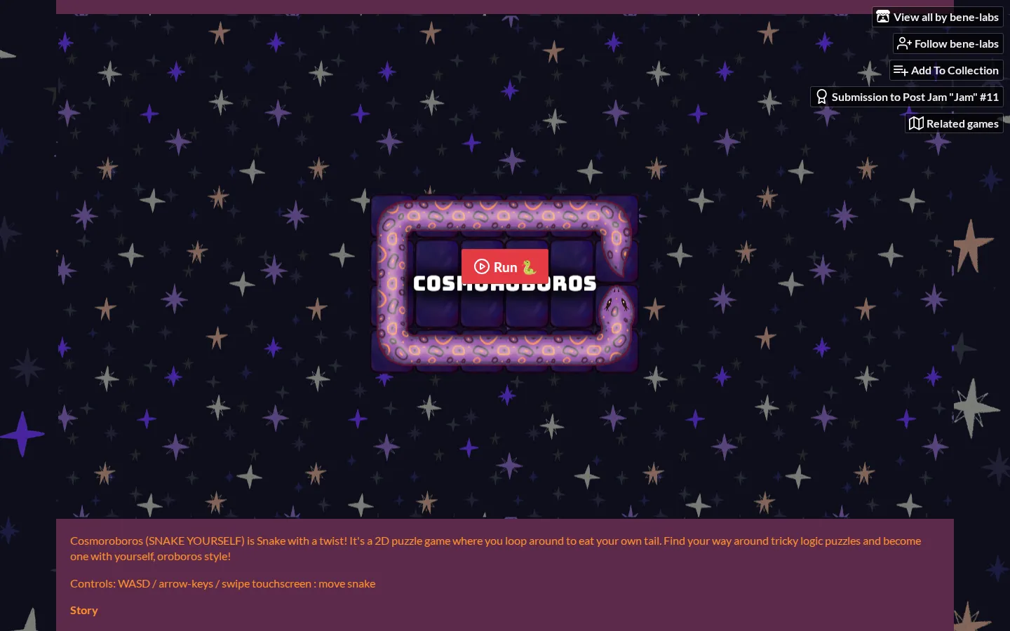 Cosmoroboros website homepage screenshot