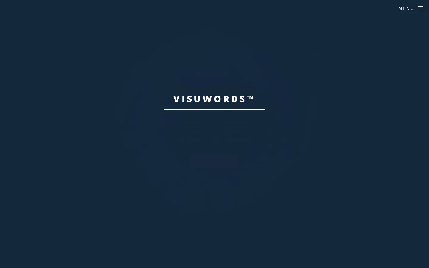Visuwords website homepage screenshot