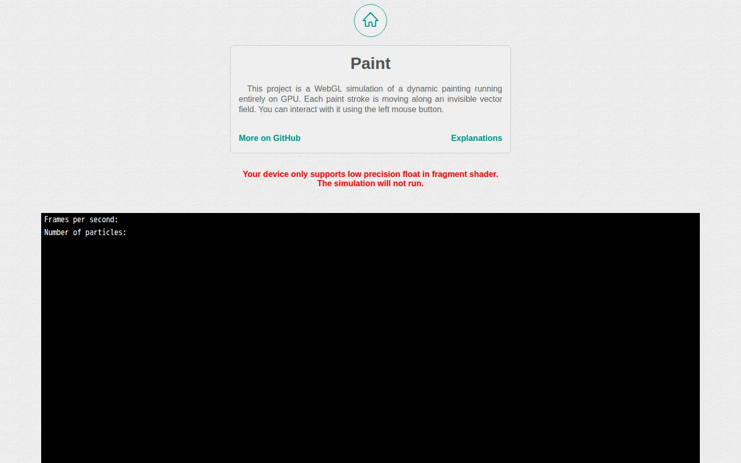 Paint website homepage screenshot