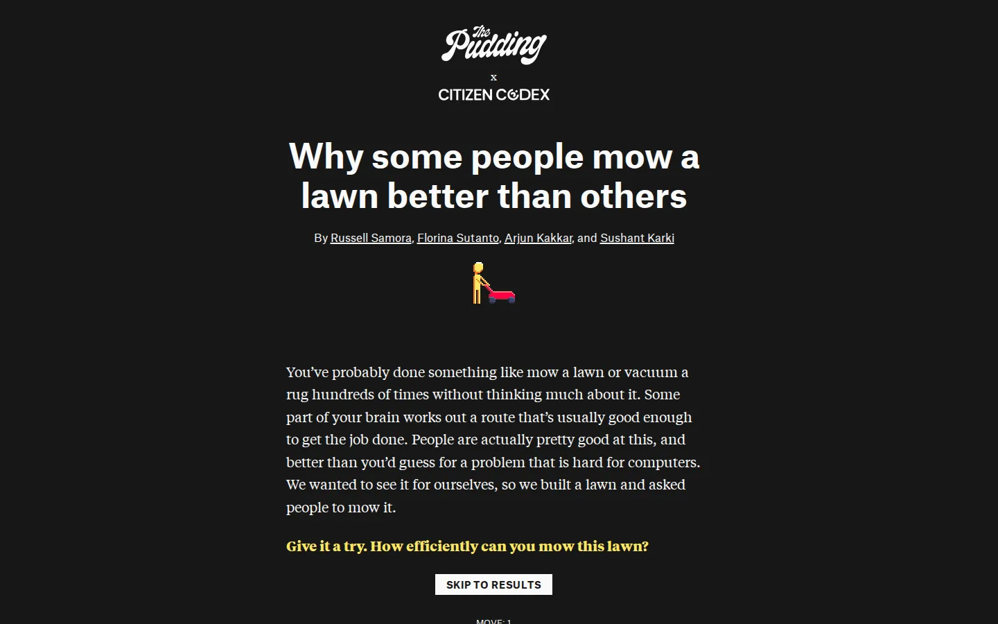 Why Some People Mow a Lawn Better Than Others website homepage screenshot