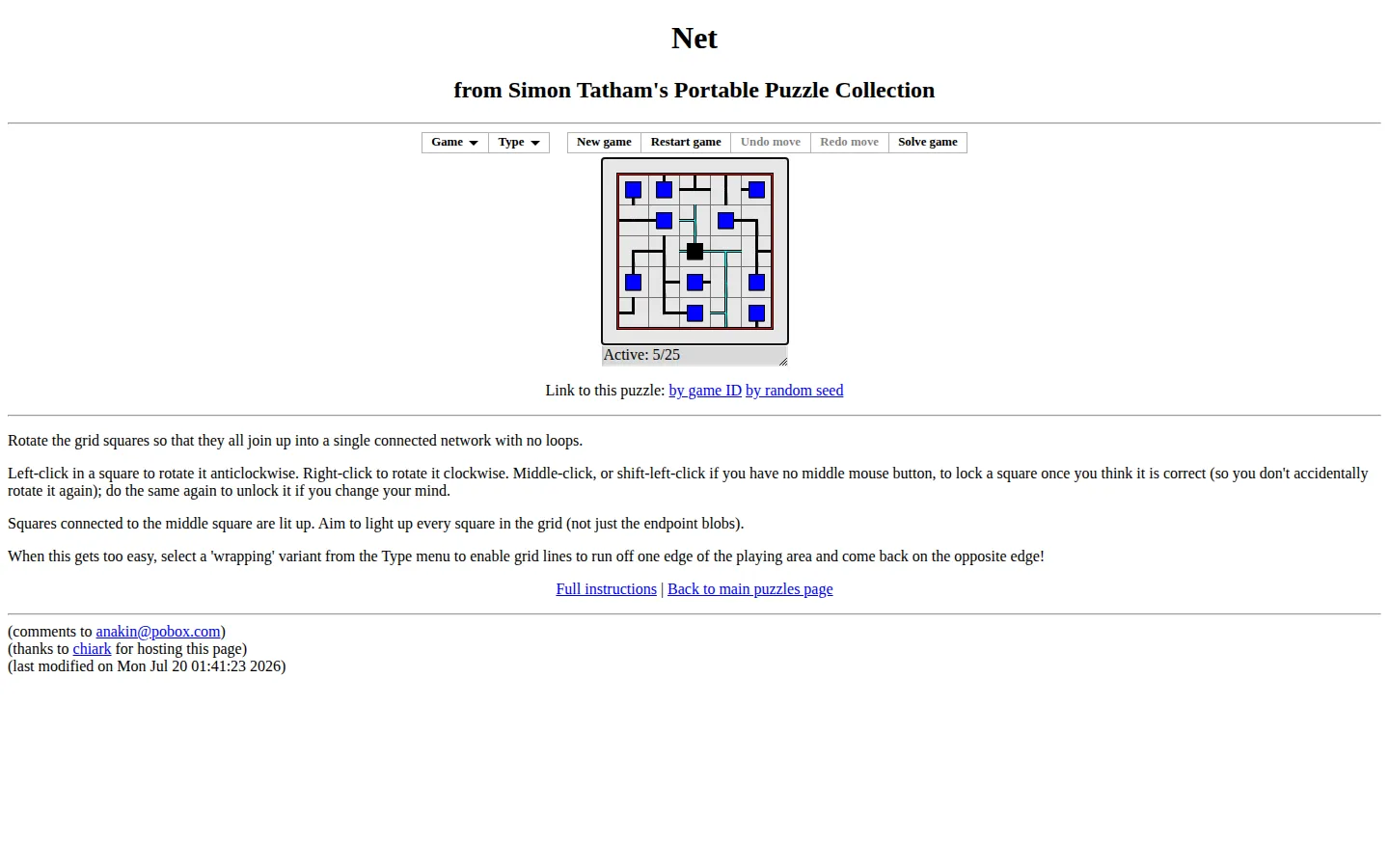 Net website homepage screenshot