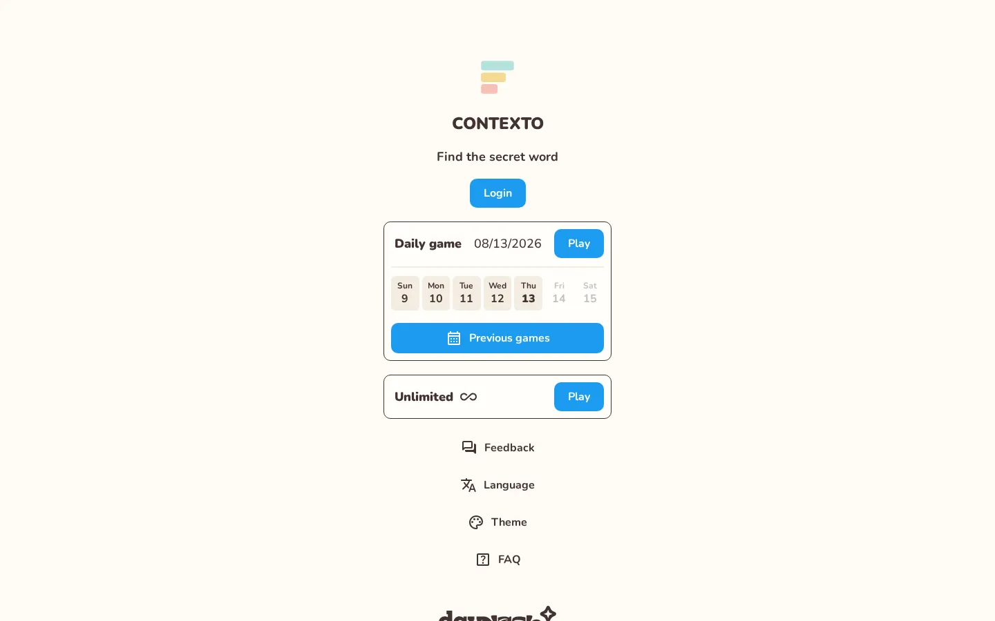 Contexto website homepage screenshot