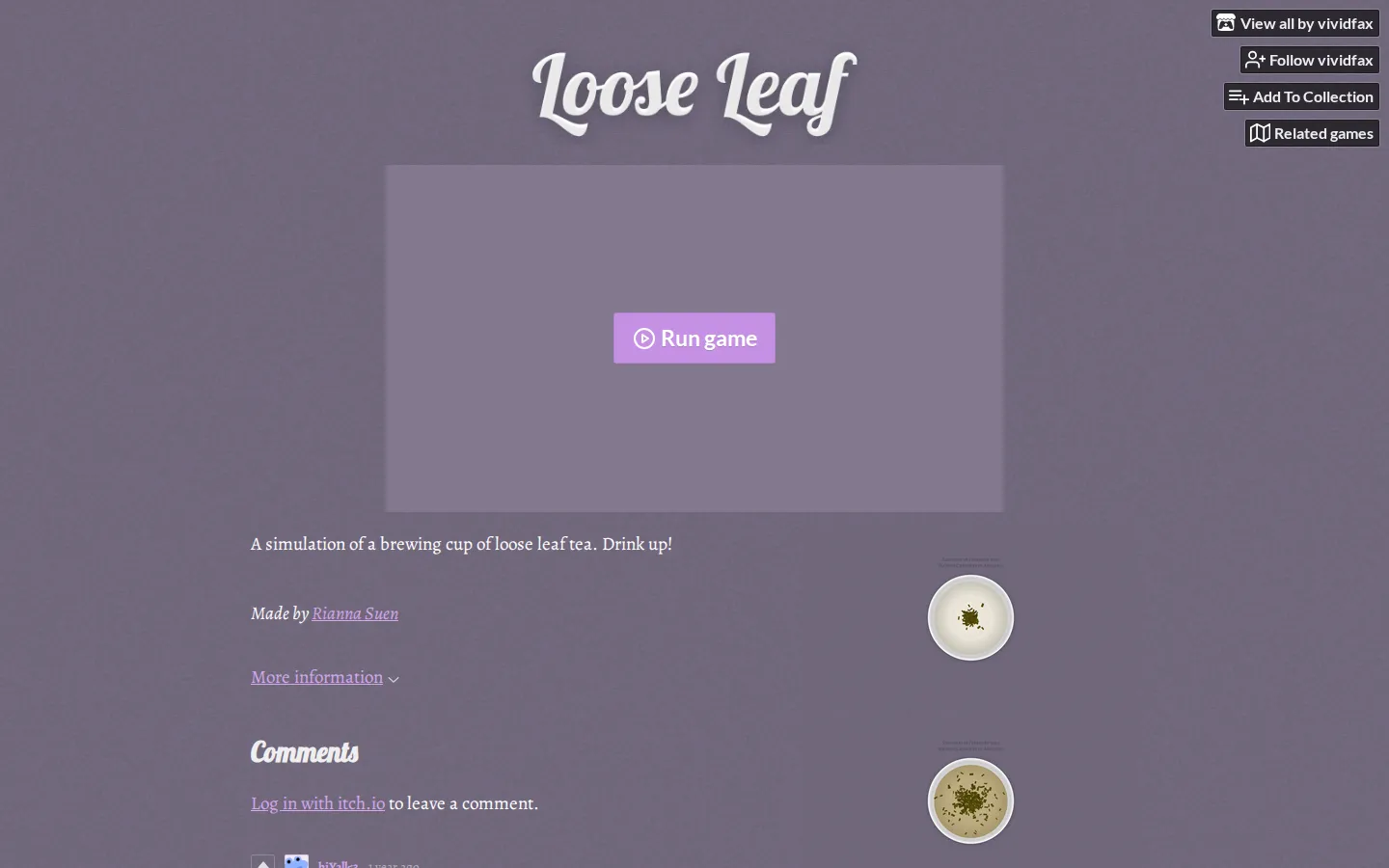 Loose Leaf website homepage screenshot