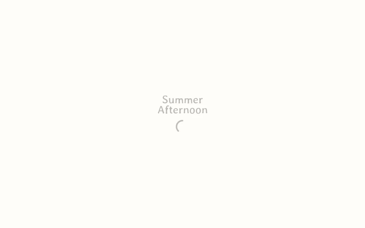 Summer Afternoon website homepage screenshot