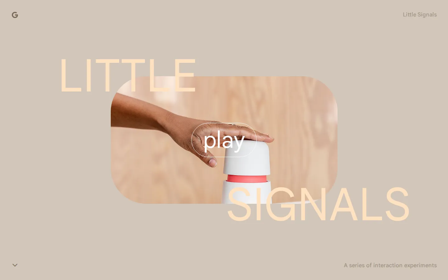 Little Signals website homepage screenshot