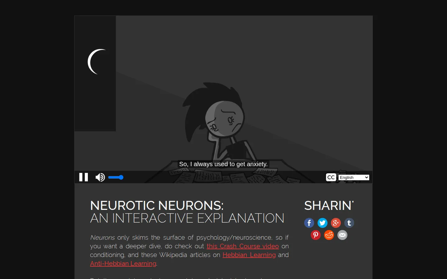 Neurotic Neurons website homepage screenshot