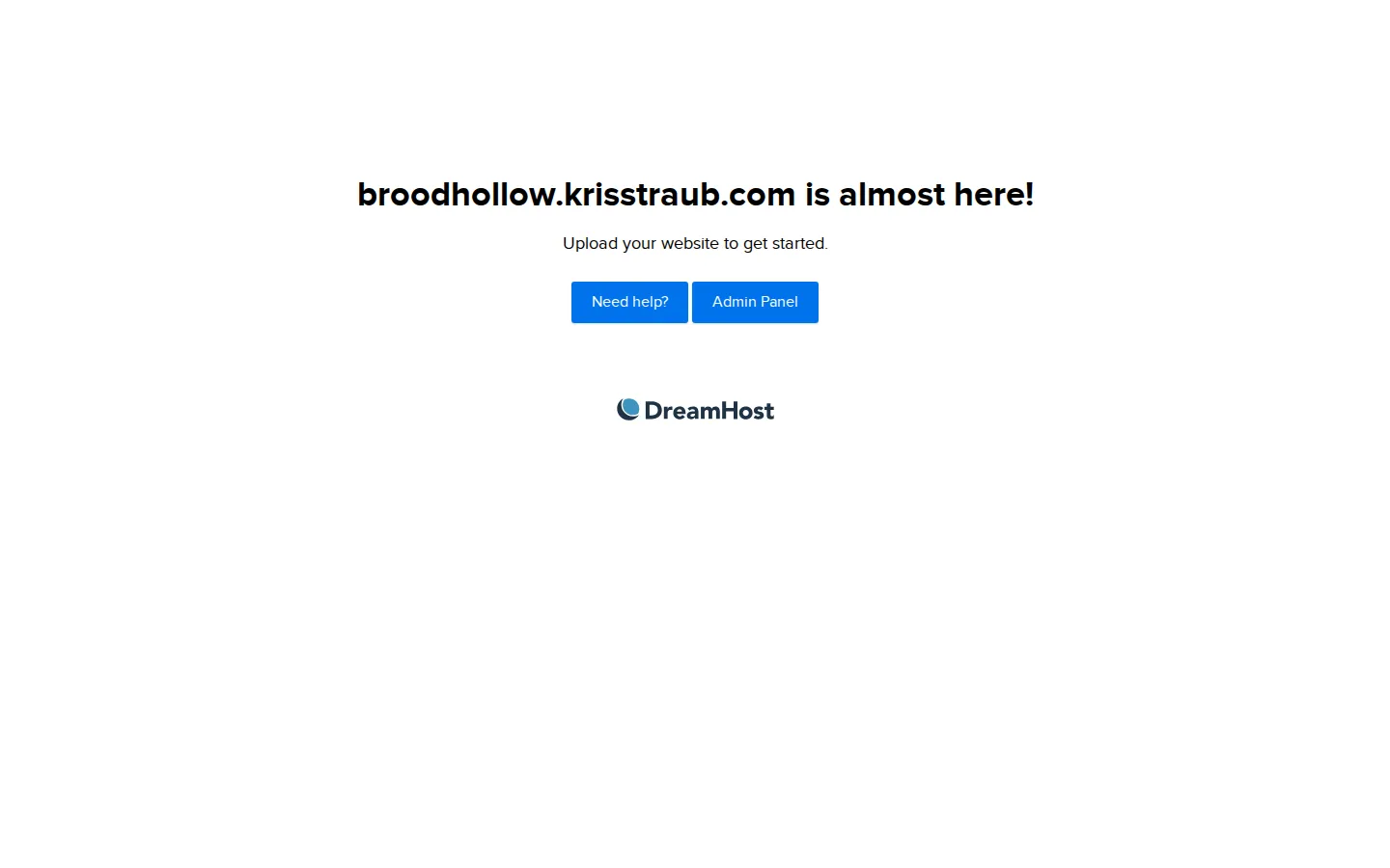 Broodhollow website homepage screenshot