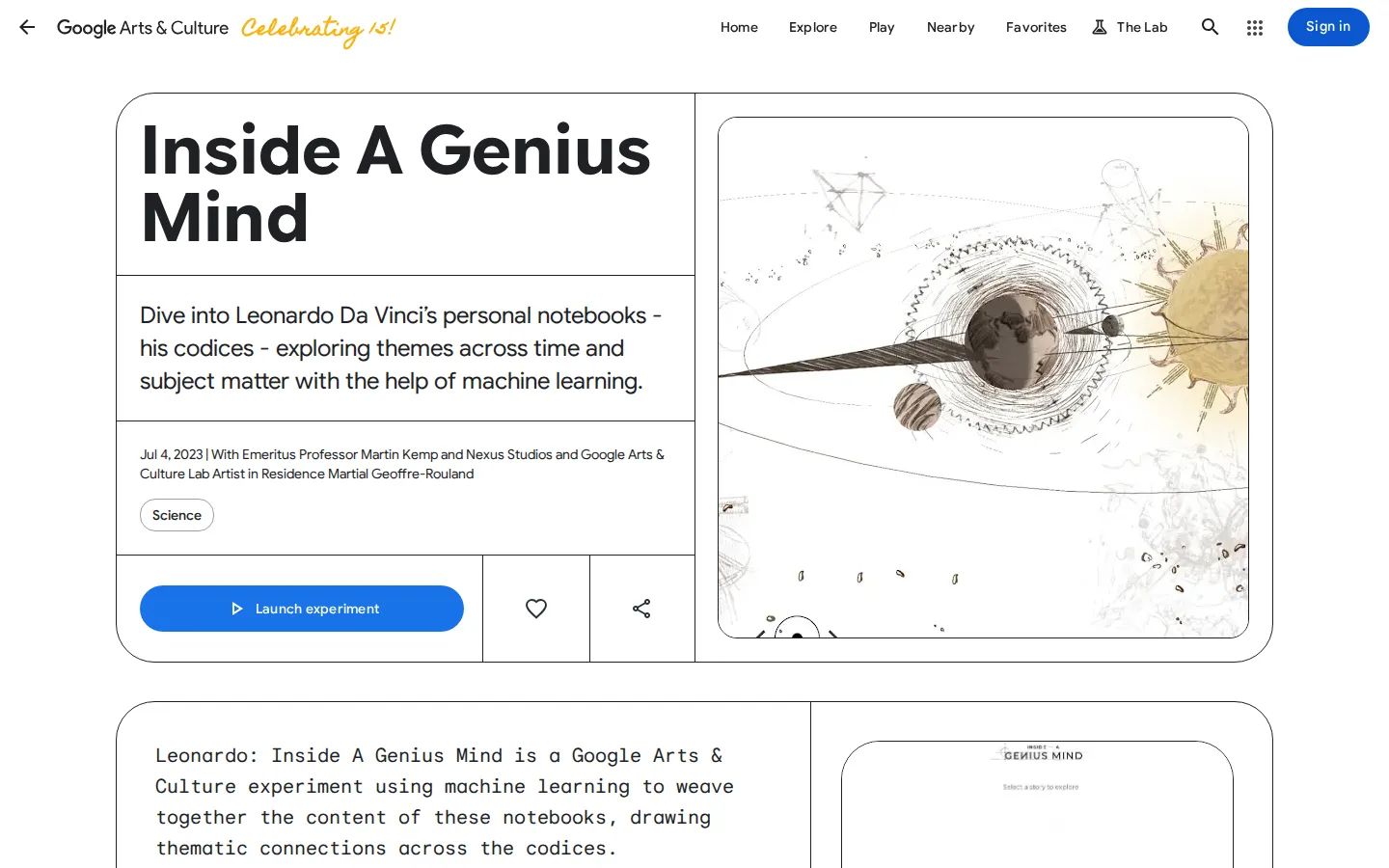 Inside a Genius Mind website homepage screenshot