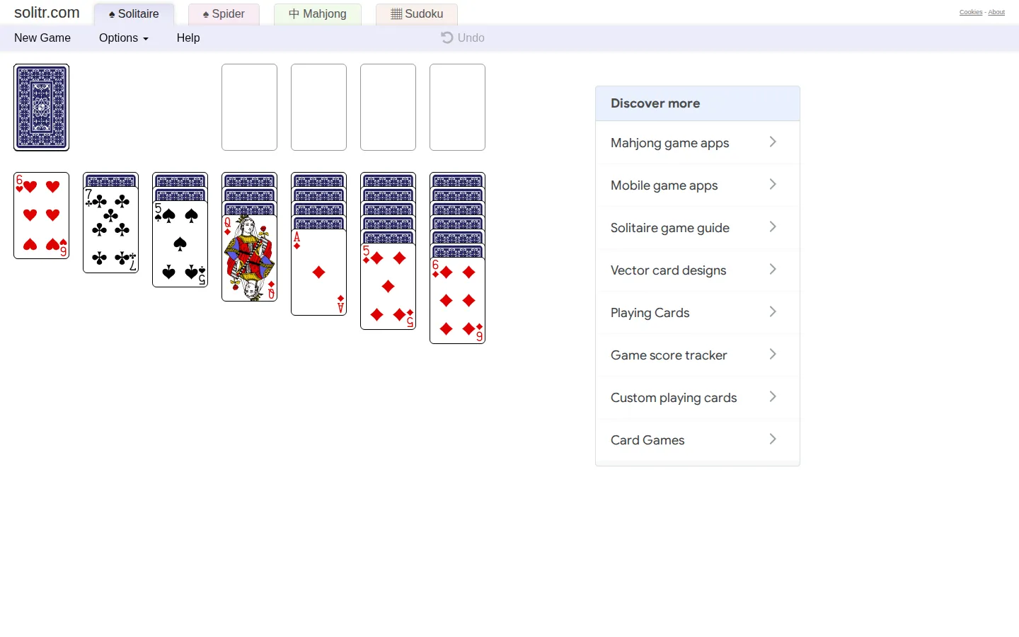 Solitr website homepage screenshot
