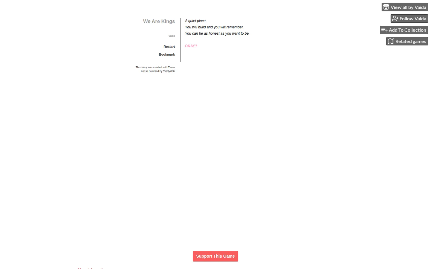 WE ARE KINGS website homepage screenshot