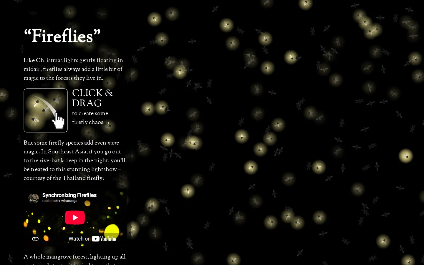 Fireflies website homepage screenshot