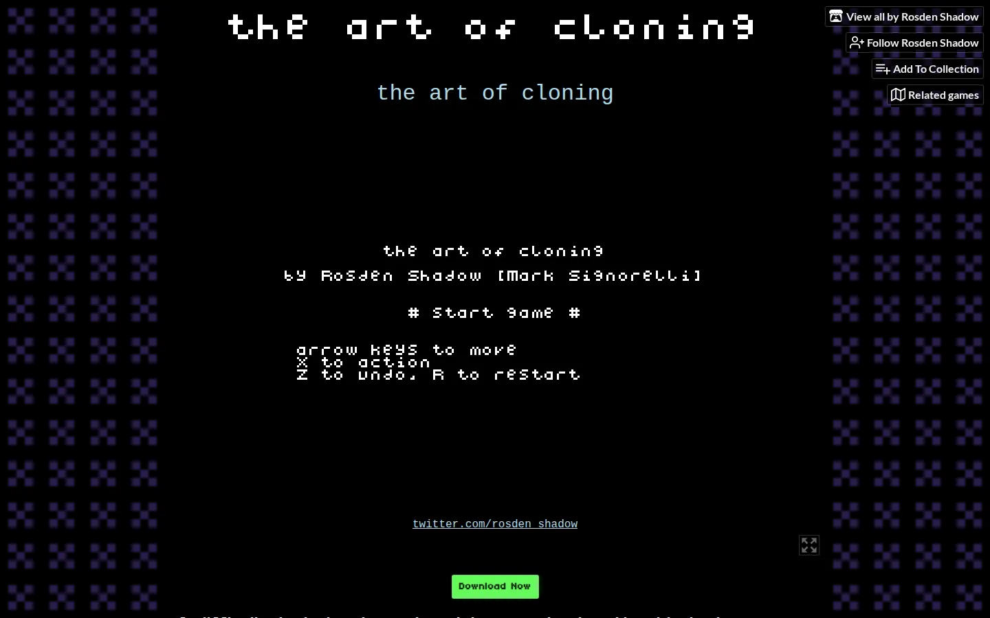 The art of cloning website homepage screenshot